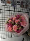 Букет с розой "кантри блюз" с лизиантусом и диантусом - фото 4517